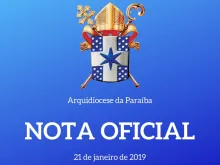 Imagem: Arquidiocese da Paraíba
