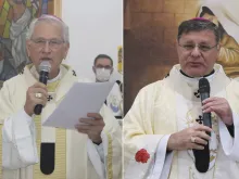 Dom Leonardo Steiner e dom Paulo Cezar Costa. Fotos: Facebook Arquidiocese de Manaus e Arquidiocese de Brasília