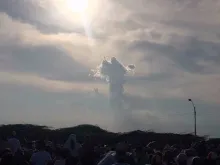 Uma das fotografias tiradas em Maracaibo no Domingo da Divina Misericórdia