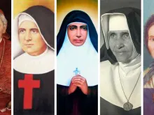Cardeal Newman, Giuseppina Vannini, Maria Teresa Chiramel Mankidiyan, Dulce Lopes Pontes e Margarita Bays