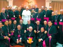 Encontro dos Bispos bolivianos com o Papa Francisco em 2015 