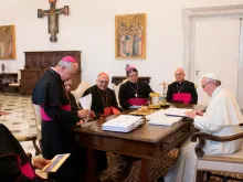 Bispos da Venezuela com o Papa Francisco.