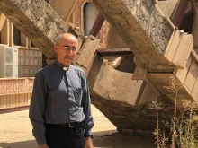 Pe. Giorgio Lahola, sacerdote siro-católico responsável pelo comitê de reconstrução da cidade de Qaraoqsh.