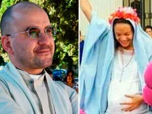 Pe. Leandro Bonnin – jovem argentina durante o ato de blasfêmia em Tucumán