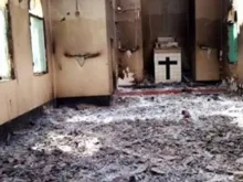 Igreja de Mocímboa da Praia destruída 