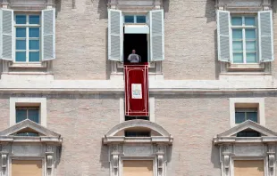 O papa presidiu a oração do Angelus no palácio apostólico.