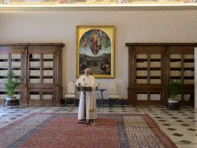 Papa Francisco durante a oração do Ângelus.