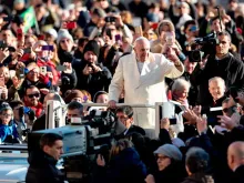 Papa Francisco em arquivo de imagem durante a Audiência Geral.