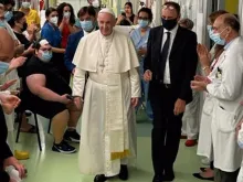 Papa Francisco no Gemelli em julho 
