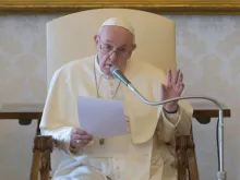 Papa durante a audiência.