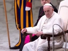 O Papa Francisco durante a Audiência Geral.