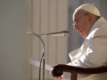 Papa Francisco na audiência geral de hoje, no Vaticano