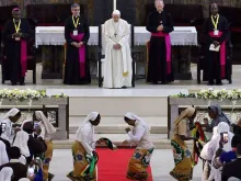Papa Francisco na Catedral da Imaculada.