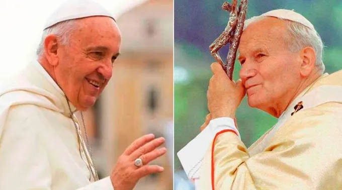 Papa-Francisco-Juan-Pablo-II-Daniel-Ibanez-Vatican-Media-221019.jpg ?? 