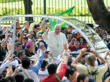 Papa Francisco durante a JMJ Rio 2013