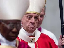 Papa Francisco durante a Missa.