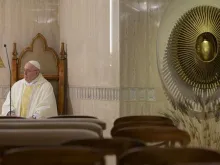 Papa Francisco durante a Missa celebrada na Casa Santa Marta.