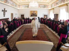 Papa Francisco e os bispos do Equador.