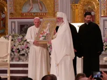 Papa Francisco com o Patriarca Ortodoxo 
