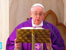 Papa durante a Missa.