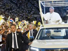 Papa Francisco durante sua visita à Tailândia. Crédito: Vatican Media