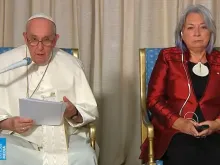 Papa Francisco e a governadora-geral do Canadá, Mary Simon