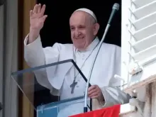 Papa Francisco durante o Ângelus. Vatican Media