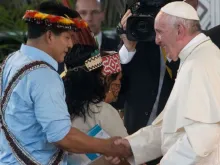 Papa Francisco durante sua visita ao Peru, em janeiro de 2018.