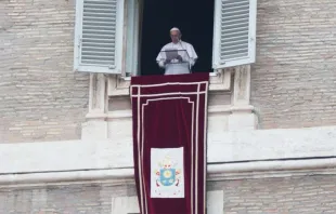 Papa Francisco durante o Ângelus.
