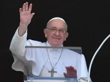 Papa Francisco no Ângelus em 7 de agosto de 2022. Crédito: Vatican Media