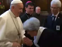 Papa Francisco durante a visita a Loreto –