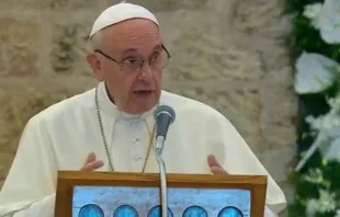 Papa Francisco durante sua visita a Assis 