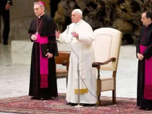 Papa durante a Audiência Geral.