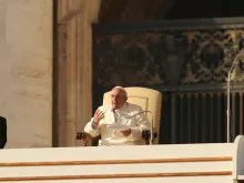O Papa Francisco na Audiência.