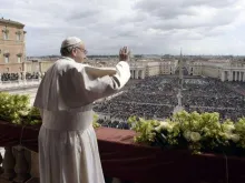Papa Francisco na Páscoa de 2018.