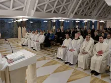 Papa Francisco na Missa da Casa Santa Marta.