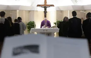 Papa Francisco na Missa da Casa Santa Marta.