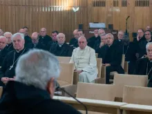 O Papa nos exercícios espirituais de 2016.