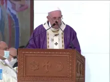 Papa Francisco na Missa em Erbil.