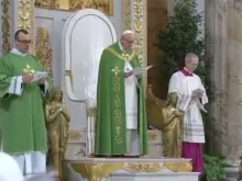 Papa Francisco na oração das Vésperas pelo início da Semana de Oração pela Unidade dos Cristãos. Captura Youtube