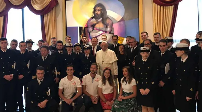 PapaFrancisco-peregrinospolacos-Panama-VaticanMedia-26012019.jpg ?? 