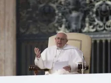 Papa Francisco durante a Audiência.