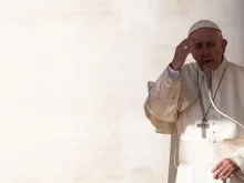 Papa durante a Audiência Geral.