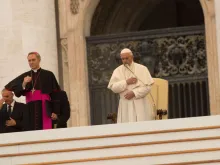 Papa Francisco durante a Audiência geral.