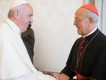 Papa Francisco e Cardeal Ricardo Blázquez, presidente da CEE.