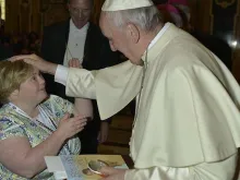 Encontro de Bridget Brown com o Papa Francisco