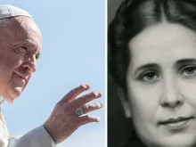 Papa Francisco e beata María de la Concepción Cabrera.
