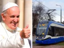 Papa Francisco – Trem elétrico em Cracóvia 