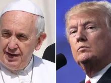 Papa Francisco e Donald Trump.