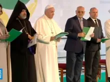 Papa com os líderes religiosos da Bulgária.